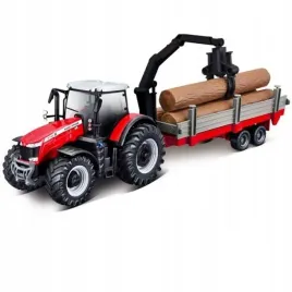 farm-tractor-fergusson-8740s-przyczepa-bburago
