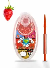 Zdjęcie produktu MOCNE SUPER KLIK kulki smakowe do papierosów TRUSKAWKA 100 szt.