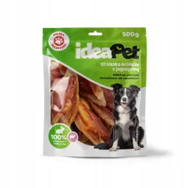 ideapet-uszy-krolicze-z-jagniecina-500g