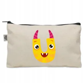 piornik-szkolny-saszetka-bawelniany-bezowy-litera-u-imie-monster-ko-056