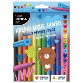 derform-kredki-misie-jumbo-kidea-12-kolorow-kredki-dla-dzieci