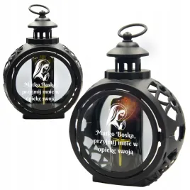 znicz-czarny-okragly-lampion-grob-grawer-maryja-led-dla-babci-dziadka-mamy