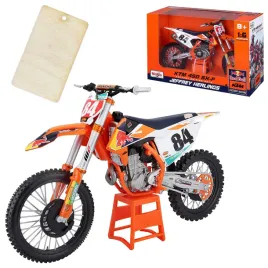 ktm-450-sx-f-cross-red-bull-model-w-skali-1-6-maisto-or-zawieszka-prezentowa