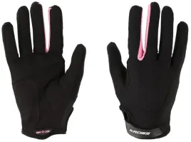 dlugie-rekawiczki-rowerowe-damskie-kross-flow-femi-line-r-xs-czarno-rozowe