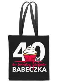 eko-torba-bawelniana-czarna-na-prezent-babeczka-40-lat-urodziny-tt-558