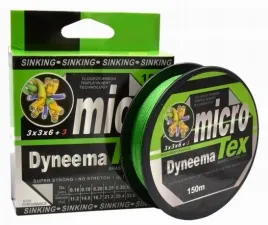 plecionka-tonaca-niewidoczna-zielona-micro-tex-dyneema-028mm-264kg-150m