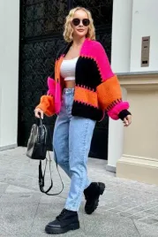 krotki-kardigan-oversize-fuksja-pomaranczowy-one-size