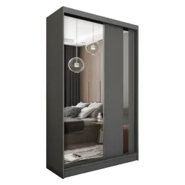 grafitowa-szafa-przesuwna-do-sypialni-z-lustrem-120-cm