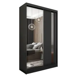 czarna-szafa-przesuwna-do-sypialni-z-lustrem-120-cm