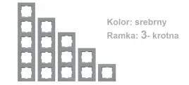 novella-ramka-3-krotna-kolor-srebrny