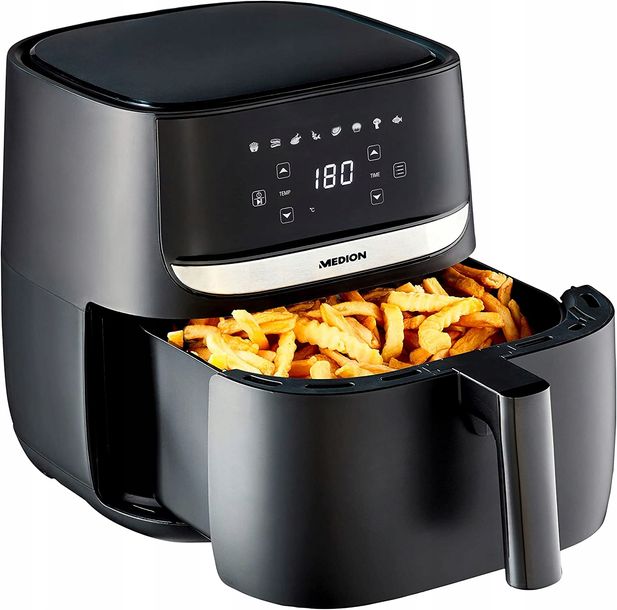 ﻿FRYTKOWNICA AIR FRYER 1700W 5,7L 8 PROGRAMÓW CYFROWY PANEL CZARNY