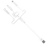 kabel-hoco-3w1-lightning-usb-typ-c-micro-usb-bialy