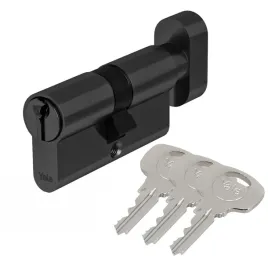 wkladka-z-galka-do-drzwi-zamka-40g-45-czarna-yale-assa-abloy