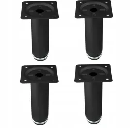 nozka-meblowa-okragla-stopka-100mm-czarny-matowy-noga-pod-szafke-10cm-4szt