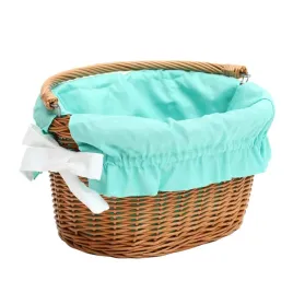 wysciolka-do-kosza-rowerowego-one-color-mieta-kokarda-biala