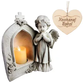 aniol-stroz-z-kapliczka-i-swieca-led-znicz-led-na-grob-dla-babci