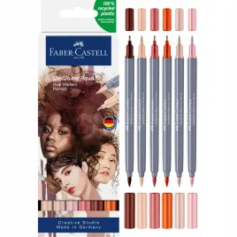 pisaki-akwarelowe-goldfaber-dwustronne-cieliste-portrait-6szt-faber-castell