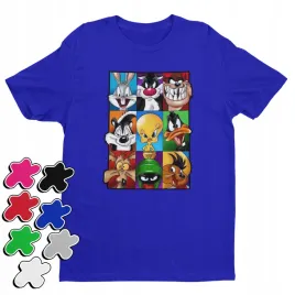koszulka-t-shirt-dziecieca-z-nadrukiem-looney-tunes-bohaterowie-xxs-98-104