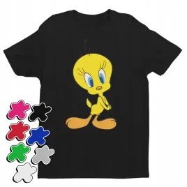 koszulka-t-shirt-dziecieca-z-nadrukiem-tweety-kanarek-looney-s-122-128