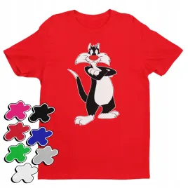koszulka-t-shirt-dziecieca-z-nadrukiem-looney-kot-sylwester-xl-158-164