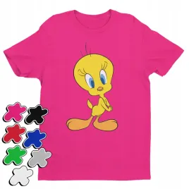 koszulka-t-shirt-dziecieca-z-nadrukiem-tweety-kanarek-looney-l-146-152