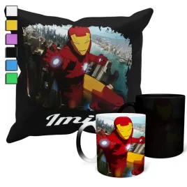 zestaw-kubek-magiczny-poszewka-z-poduszka-avengers-iron-man-imie