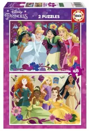 puzzle-2x48-ksiezniczki-z-bajek-disneya