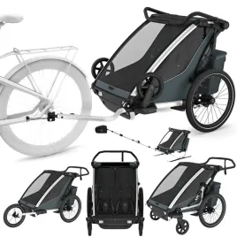 hit-przyczepka-rowerowa-thule-chariot-cross-2-double-dark-slate-dla-dzieci