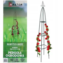 pergola-ogrodowa-piramida-podpora-na-roze-pnacza-kwiaty-slup-metalowy