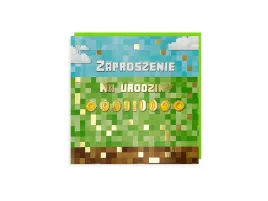 zaproszenie-urodzinowe-piksele-5-szt