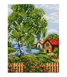 kanwa-zielony-krajobraz-18x24cm-5005