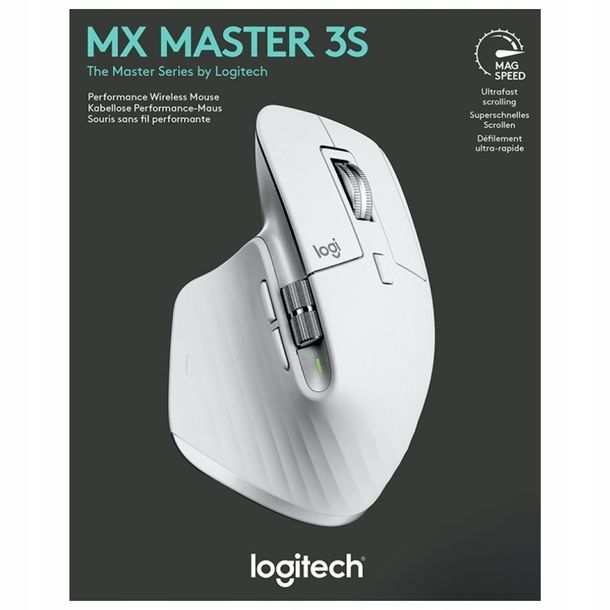 Myszka Logitech MX Master 3S White 2.4GHz Bluetooth 8000dpi BEZPRZEWODOWA