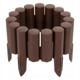 palisada-ogrodowa-paliki-braz-162-m-border-plotek-stan-nowy-kolor-brazowy