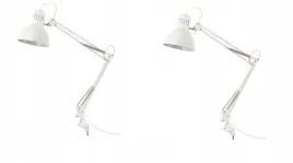 ikea-tertial-2x-lampa-lampka-biurkowa-kreslarska-biala