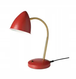 ikea-isnalen-lampa-biurkowa-led-czerwony-mosiadz