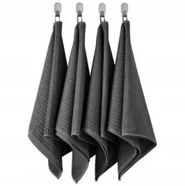 ikea-vagsjon-recznik-frotte-50x100-bawelna-szary-komplet-4-sztuki-zestaw