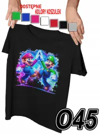 koszulka-dziecieca-z-nadrukiem-super-mario-luige-gry-rozne-xs-110-116