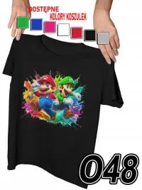 koszulka-dziecieca-z-nadrukiem-super-mario-luige-gry-rozne-l-146-152