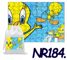 puzzle-120-el-ukladanka-prezent-kanarek-tweety-woreczek-z-nadrukiem