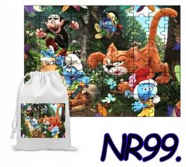 puzzle-120el-ukladanka-prezent-smerfy-smerf-wazniak-woreczek-z-nadrukiem