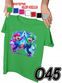 koszulka-dziecieca-z-nadrukiem-super-mario-luige-gry-rozne-xs-110-116