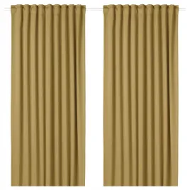 ikea-majgull-zaslony-zacieniajace-1-para-na-tasmie-bezowozolty-145x300