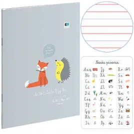 zeszyt-a4-do-nauki-pisania-trzy-linia-kolorowa-32k-bb-kids-pastel-interdruk