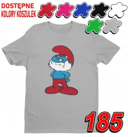 dziecieca-koszulka-t-shirt-z-nadrukiem-duzy-wybor-papa-smerf-s-122-128