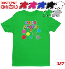 dziecieca-koszulka-z-nadrukiem-kropki-duzy-wybor-l-146-152