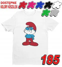 dziecieca-koszulka-t-shirt-z-nadrukiem-duzy-wybor-papa-smerf-xxs-98-104