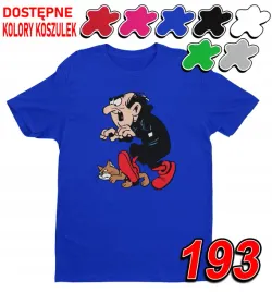 dziecieca-koszulka-t-shirt-z-nadrukiem-gargamel-klakier-smerfy-xl-158-164