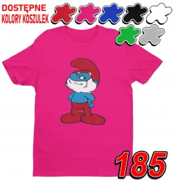 dziecieca-koszulka-t-shirt-z-nadrukiem-duzy-wybor-papa-smerf-l-146-152