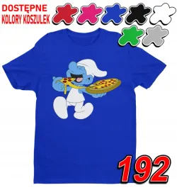 dziecieca-koszulka-t-shirt-z-nadrukiem-pizza-kucharz-smerf-l-146-152