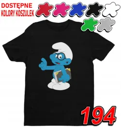 dziecieca-koszulka-t-shirt-z-nadrukiem-duzy-wybor-wazmiak-smerf-xxs-98-104